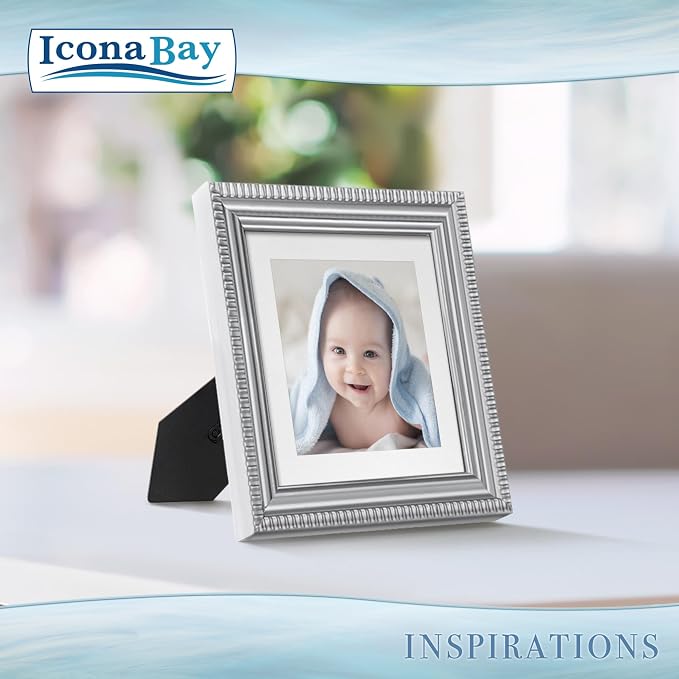 4x4 Picture Frames with 3x3 Mat, 6 Pack, Contemporary, Inspirations | These - Image 2
