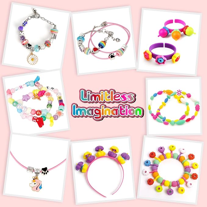 FUNZBO 1600 Pcs Pop Beads with Bracelet Making Kit, Jewelry Making Kit - Image 7