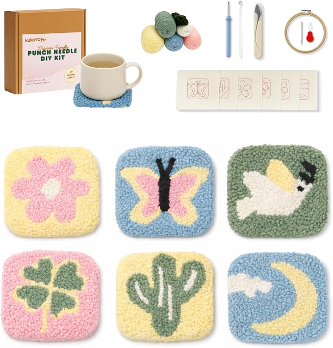 Kukovaya Punch Needle Kit for Beginners & Adults; Complete DIY Embroidery by Unknown