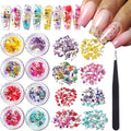 8 Boxs Dried Gypsophila Flowers Nail Art Decoration | Mixed Mini Hydrangea by SUTOZMIWE
