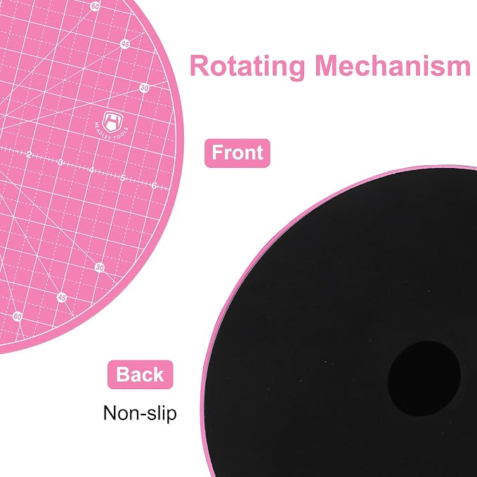 Headley Tools 13"x13" Round Rotating Cutting Mat, Self Healing Mat - Image 6