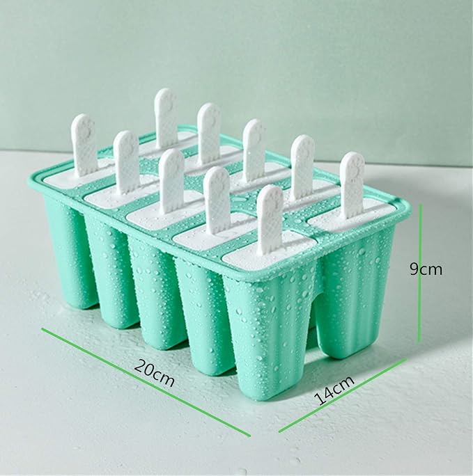 Popsicle Molds 10 Pieces Silicone Ice Pop Molds Popsicle Mold Reusable Easy - Image 2