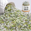 NUPICK 6 lbs Pebbles for Indoor Plants, 3/8 Inch Pea Gravel for Fish Tank by CreateAmazingChoice