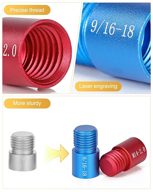 Thread Checker, 52pcs Nut and Bolt Thread Checker, 28 Inch & 24 Metric Box Set Thread Gauge, Bolt Size Finder for Size Check on Tricky and Narrow Area