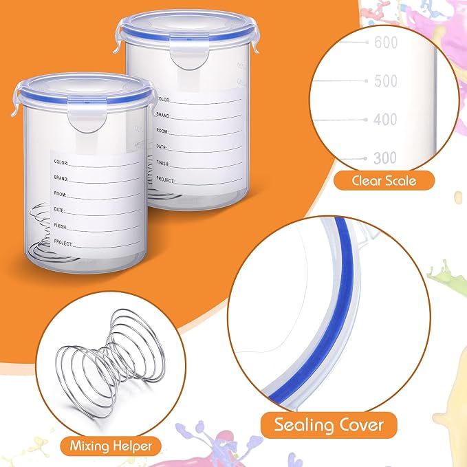 Remerry 8 Sets Paint Container - Image 7