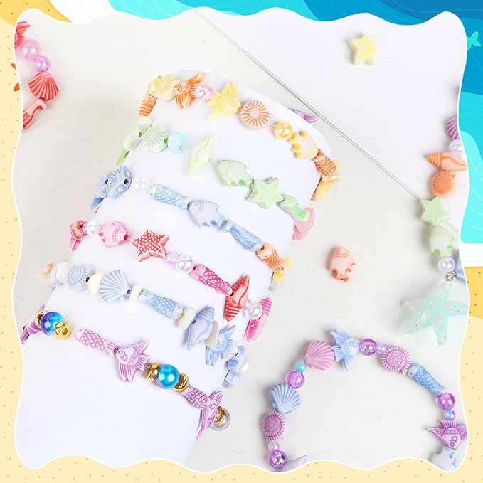 Augshy 700pcs Summer Ocean Shell Beads, Sea Seashell Beads - Image 4
