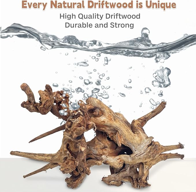 PINVNBY Large Driftwood for Aquarium Fish Tank Decorations Natural Assorted - Image 2