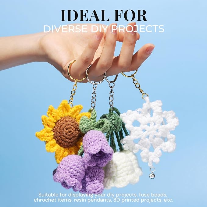 Teenitor 120 Pcs Key Chain Rings, Split Key Ring - Image 6