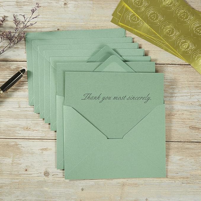 50 Pack Sage-Green A6 Envelopes - Image 6