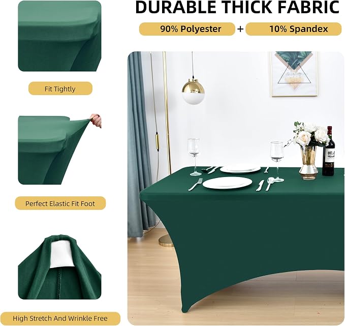 6-Pack 6ft Spandex Table Covers - Image 2