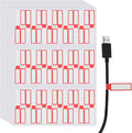 uxcell 300 Pcs Cable Labels, Waterproof Wire Cord Labels Tags, Cord Organizer Management Tags for Charger Cable Organizer Wire Markers Printer, Red