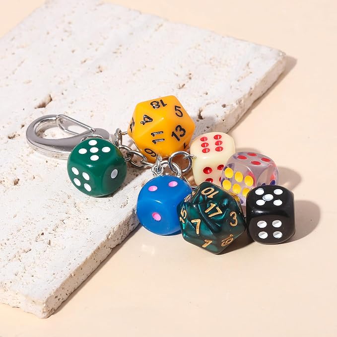 Dice Bag Charms Keychain for Women Men - Image 8