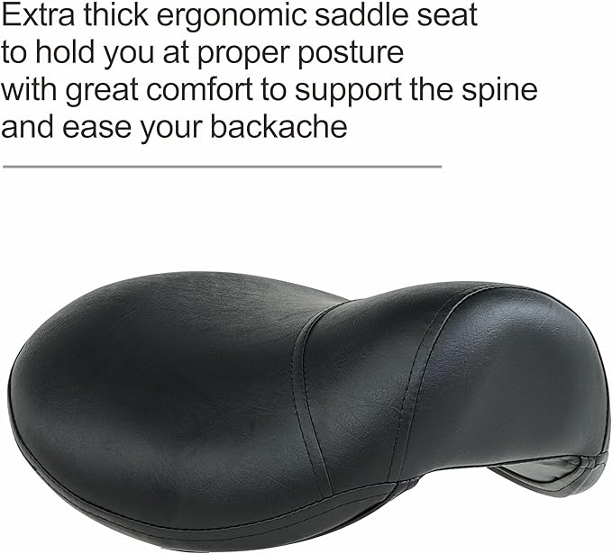 Grace&Grace Ergonomic Rolling Saddle Stool Chair with Wheels Adjustable Swivel Stool with Back and Footrest Heavy Duty for Esthetician, Artist, Dental, Medical, Spa, Salon, Cutting, Home Office