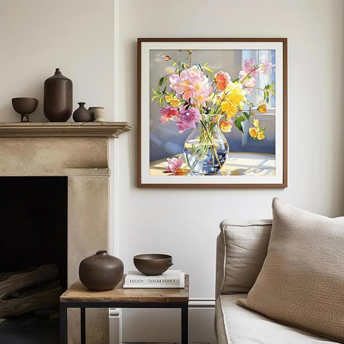 PHANTASYART Flowers Paint by Numbers Kit - Image 3