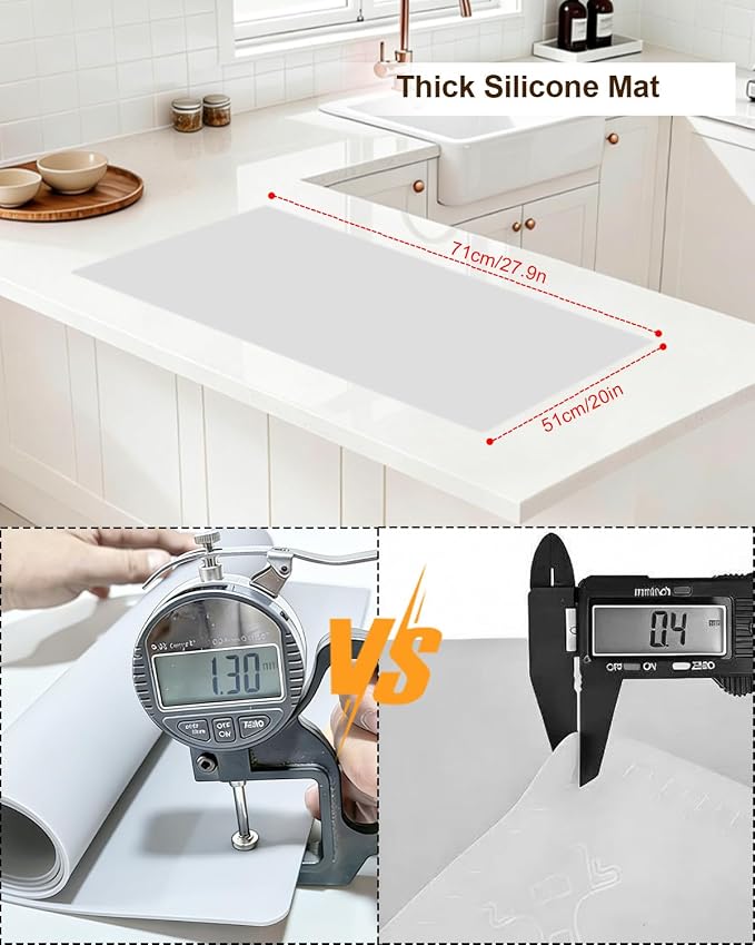 Silicone Mats for Crafts, Silicone Mats for Kitchen Counter, Craft Mat - Image 2
