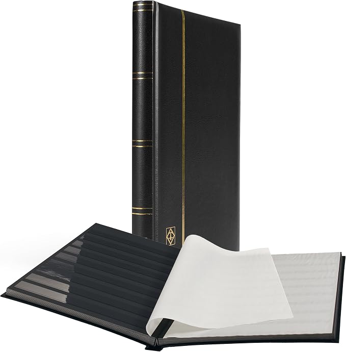 LIGHTHOUSE – “COMFORT” Padded Leather Cover Stockbook by Leuchtturm