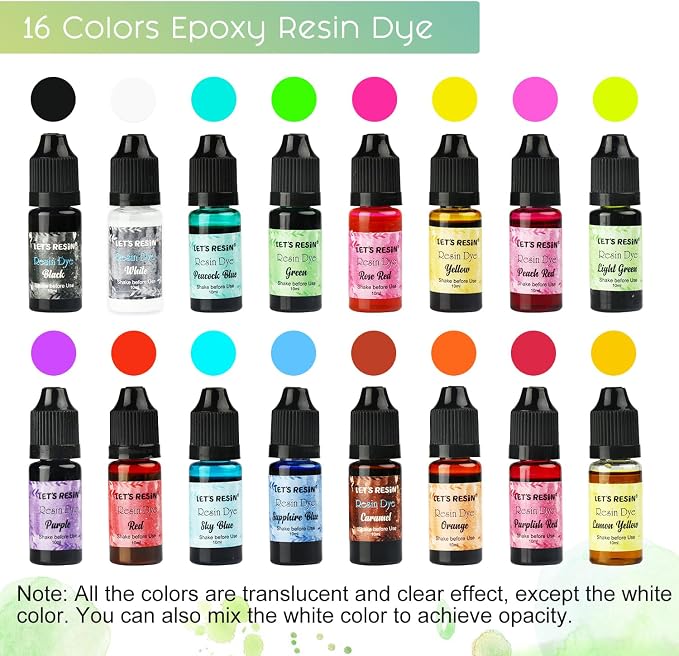 LET'S RESIN 16 Color Concentrated Resin Dye - Image 2