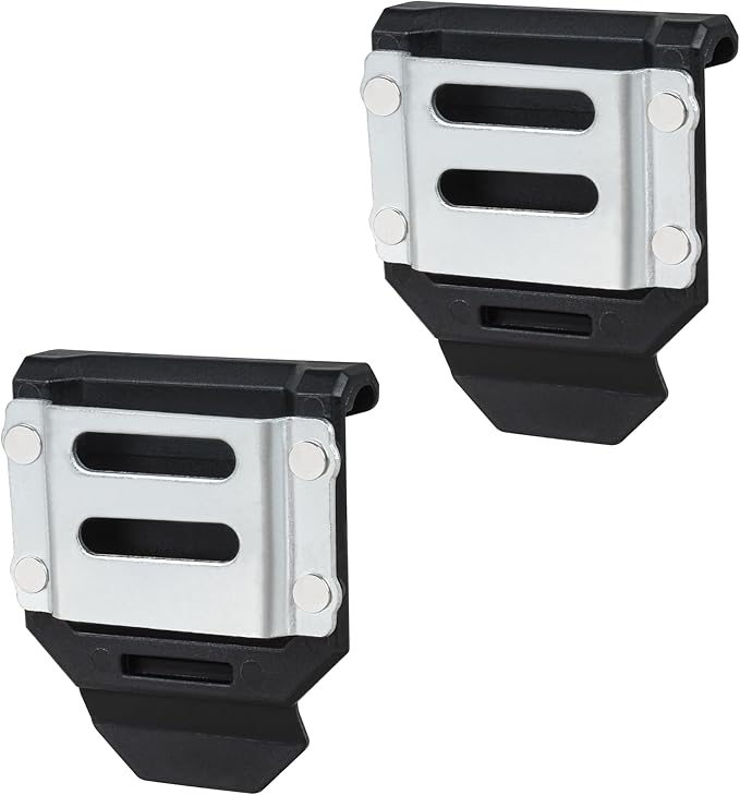 Drill Holder for Tool Belt,Drill Belt Clip,Drill Holster,Tape Measure Holder, Fits Up to 2.7" Belt (Black) 2 Pack