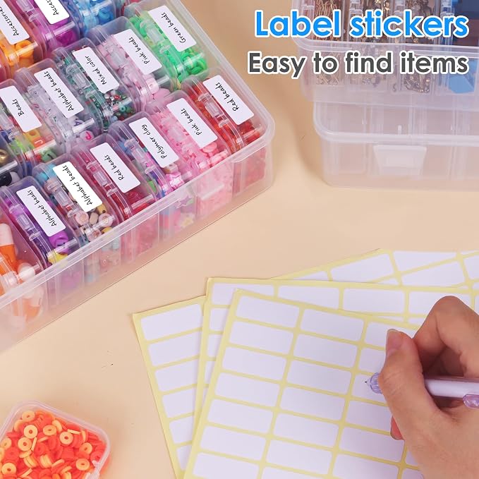 OUTUXED Bead Organizer Box, Mini Craft Storage Containers Boxes - Image 5