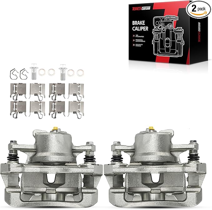 Torchbeam Front Brake Calipers Set for Toyota 2009-2018 Corolla, Toyota 2019 Corolla 1.8L, Scion 2008-2014 xD, Front Left and Front Right Calipers Replace # 19P3434+19P3435