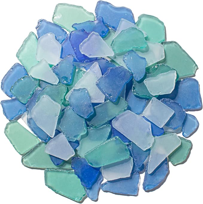 Keedolla 40oz Sea Glass Pieces for Crafts, Beach Sea Glass Tumbled Decor by Keedolla