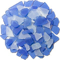 Keedolla Sea Glass for Crafts - 10 OZ Flat Frosted Seaglass Pieces Crushed for by Keedolla