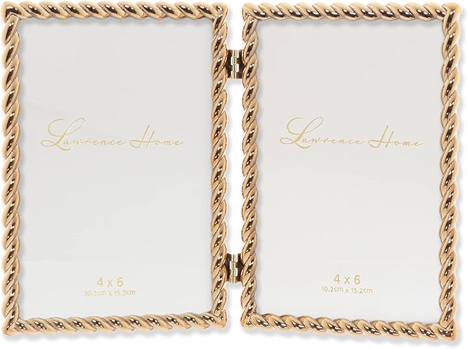 Lawrence Frames Metal Frame, Rope Design, 4x6 Double by LawrenceFrames