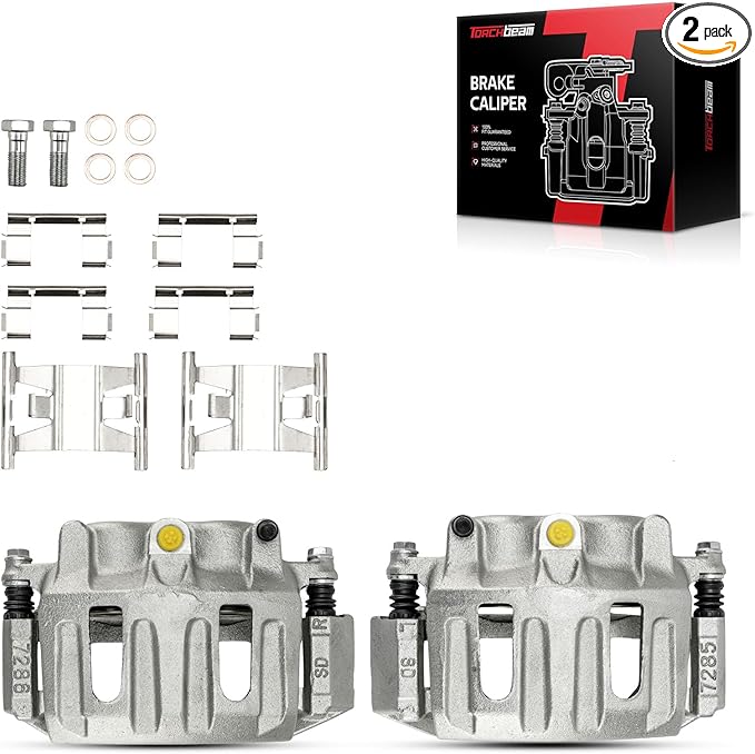 Torchbeam Front Brake Calipers Set for Ford F-150 1996-2003, Ford F-150 Heritage 2004, Front Left and Front Right Calipers Replace # 18B4634+18B4635
