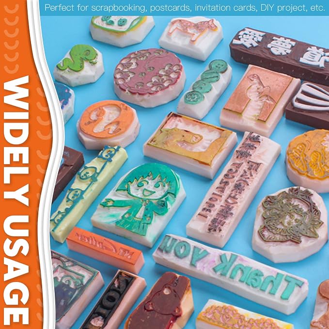 Rustark 24 Pieces Block Printing Starter Tool Kit - Image 6