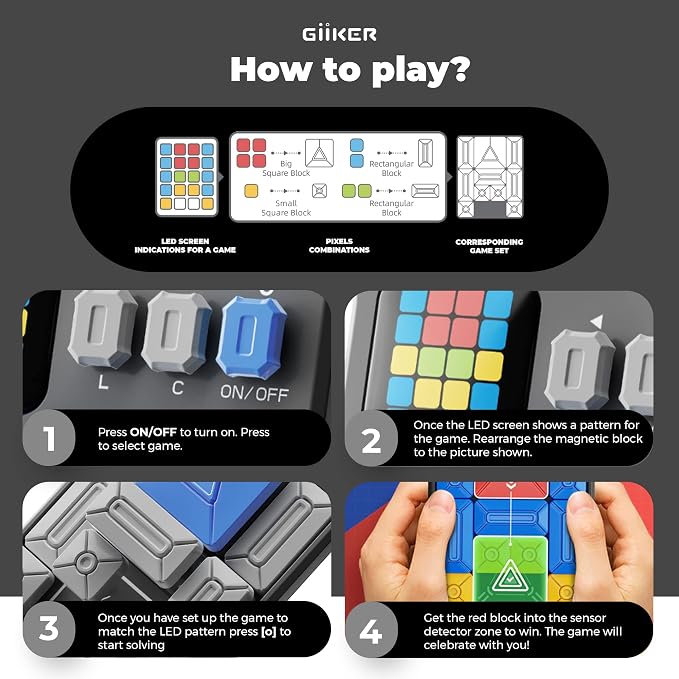 GiiKER Super Slide Puzzle Games, Original 500+ Challenges Brain Teaser Puzzle - Image 3