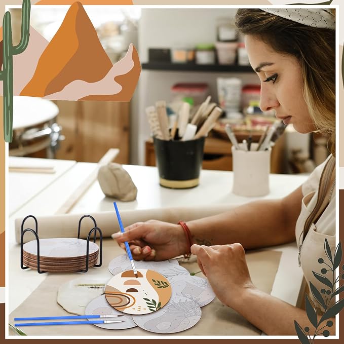 Reallnaive 8 Pcs Boho Paint by Numbers Kit - Image 6
