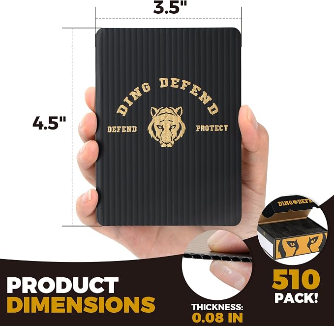 510 Pack Ding Defend Trading Card Shipping Protectors Hard Plastic Card Slab - Image 4