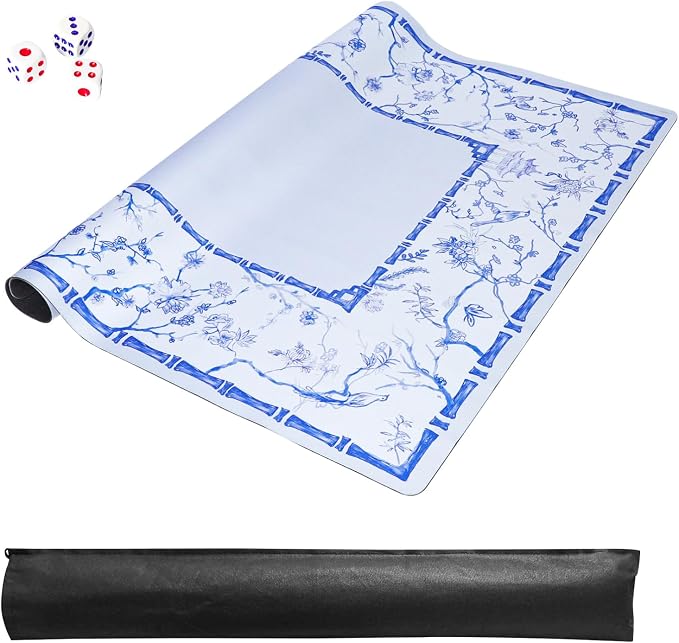 TIASUSAN Large Blue Mahjong Mat - Image 3