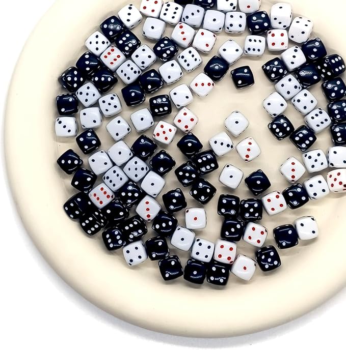 120PCS Red Dice Beads, Fun Beads - Image 4