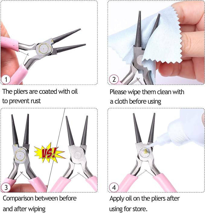 SONGIN 3 Pack Jewelry Pliers Set Tools - Image 4
