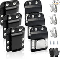 3 Pcs Drill Holder for Tool Belt + 3 Pcs Drill Clip, Tape Measure Holder with Metal Clip, 2 in Belt Hook Holster for Cordless Drill, Impact Driver, Measuring Tape, Tool Accessories