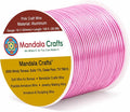 Mandala Crafts 18 Gauge Pink Anodized Aluminum Craft Wire, 100 FT | Colored by MandalaCrafts
