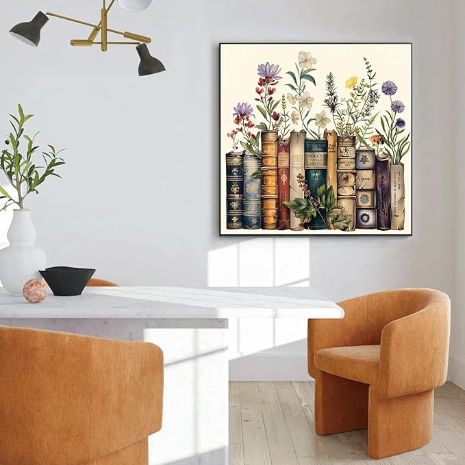 EIBEILI Square Drill Diamond Painting-Book Flower Diamond Art Wall Decor | - Image 4