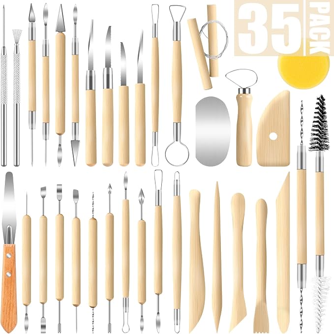 Jetmore 35 Pack Clay Tools Kit, Pottery Tools & Sculpting Tools, Polymer by Jetmore