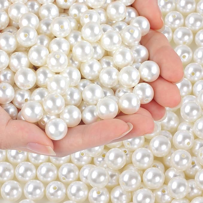 Phinus 350 Pcs 12mm Pearl Beads by Phinus
