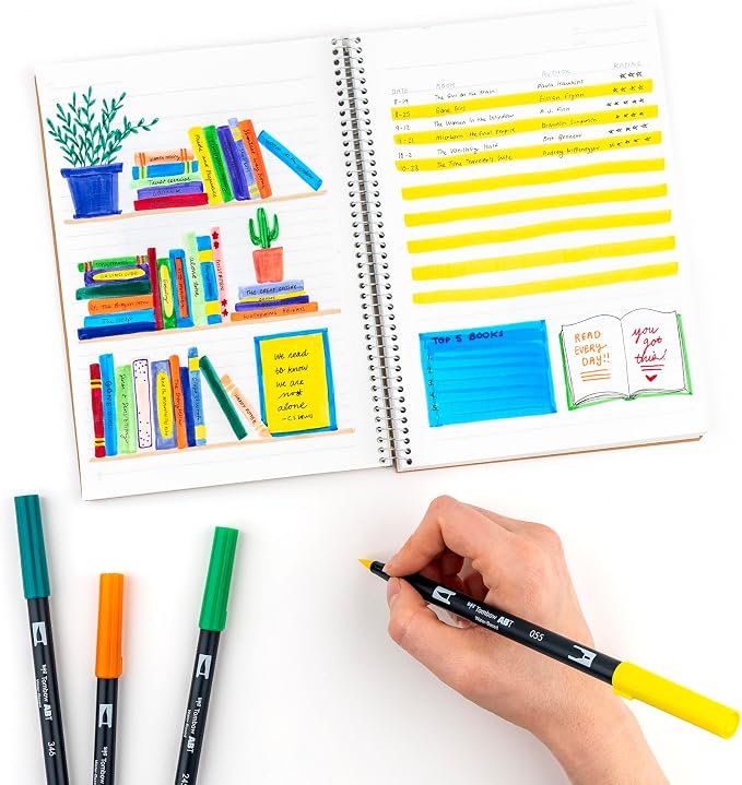 Tombow Dual Brush Marker 10-Piece Set: Primary - Image 13