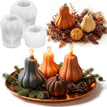 3PCS 3D Pumpkin Silicone Mold, Halloween Thanksgiving Multi Craft Casting | 3D by JDHSilicone