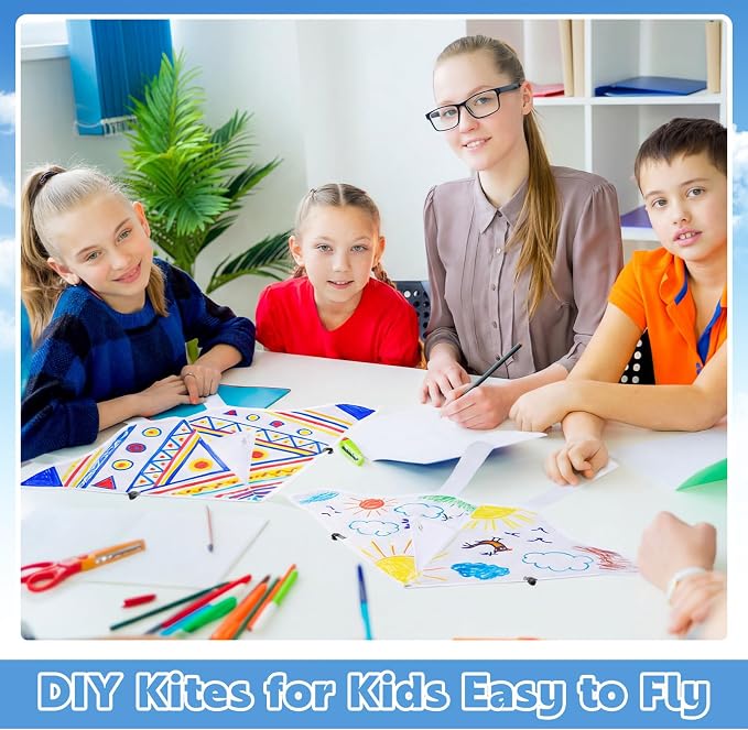 Honoson 20 Pieces DIY Blank Kite - Image 4