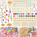 863 Pcs Keychain Making Kit, Alphabet Beads Craft Set by BESNEL