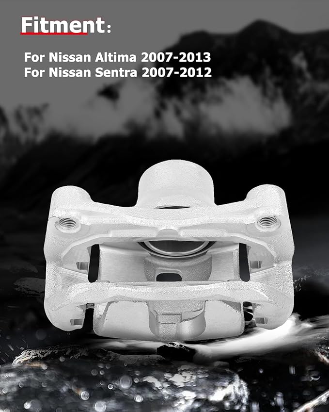 cciyu Front Left Brake Caliper Assembly w/Bracket 19B3308 2010 2011 2012 2013 For Nissan For Altima,2011 2012 For Nissan For Sentra