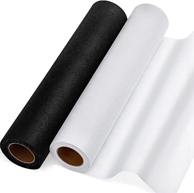 Lightweight Interfacing Fabric for Sewing: Iron On Fusible Interfacing | 11.6" by Jupean