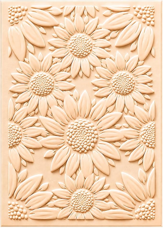FIVEIZERO 3D Sunflower Embossing Folder by FIVEIZERO