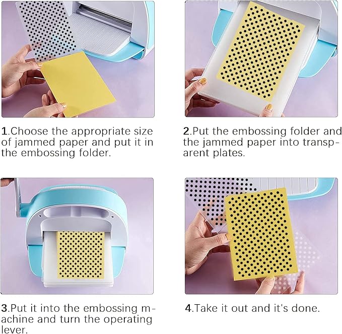 9 Plastic Embossed Folders - Image 3