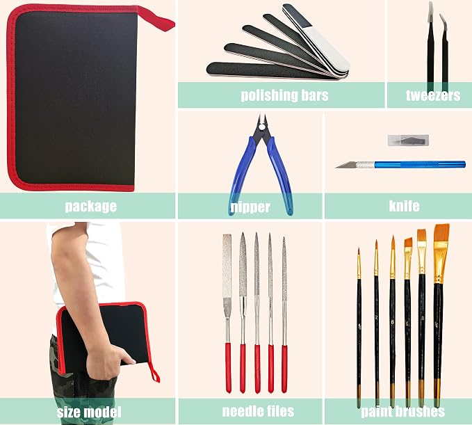 20PCS Gundam Model Tool Kit Hobby Building Tools - Image 7
