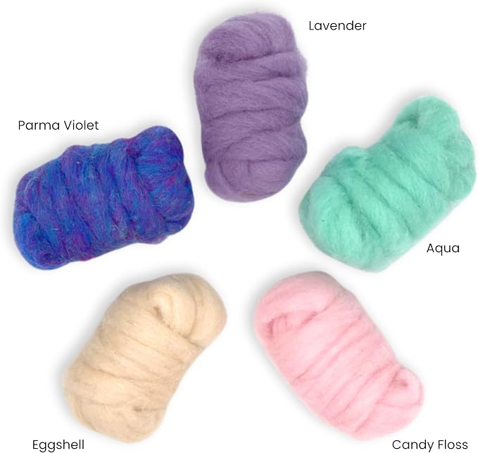 Corriedale Carded Sliver Wool Roving Variety Bundle | Best Core Wool - Image 2